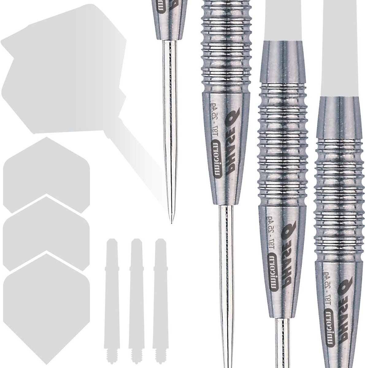 Steel Darts - Dartpijlen Set - Precisie Werpen - 97% Tungsten Kwaliteit - 25 gram - Zilver