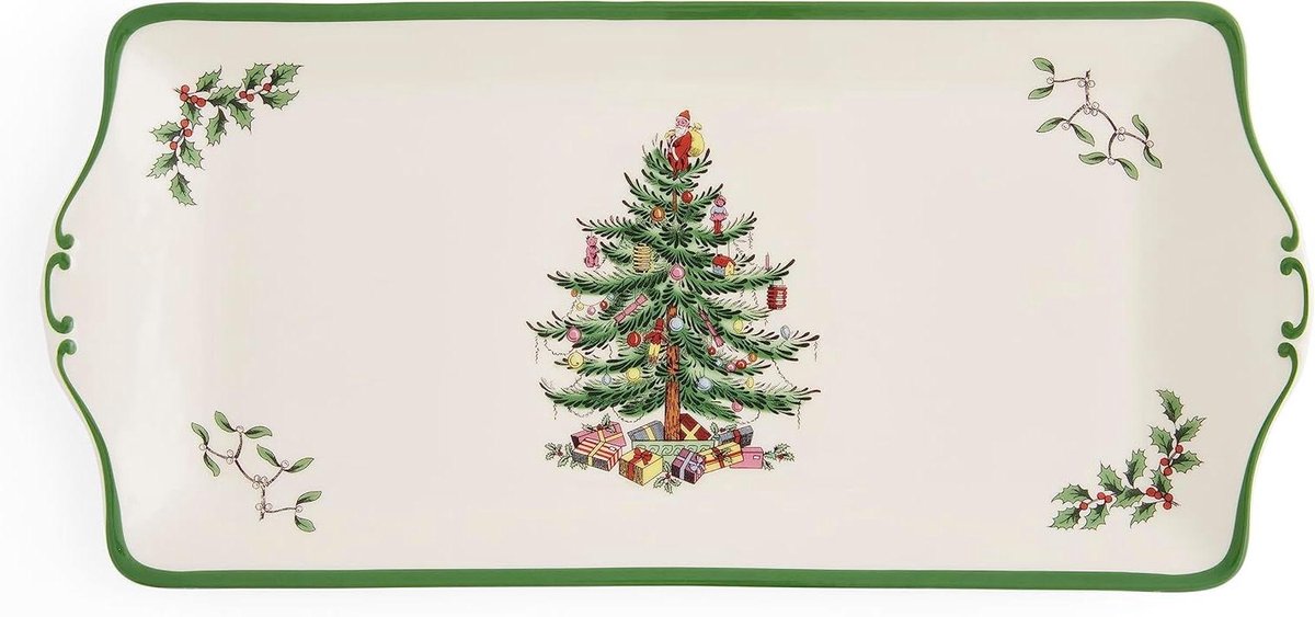 Sandwicheller Kerstboom - Koekjesvorm - Bakken Kerstdiner - Kerstboom ontwerp - 33 cm - Wit