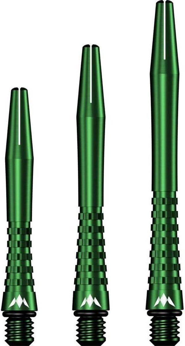 Dartschachten Aluminium - Dart Accessoires - Darts Spelen - Lichtgewicht Materiaal - Medium Lengte - Groen