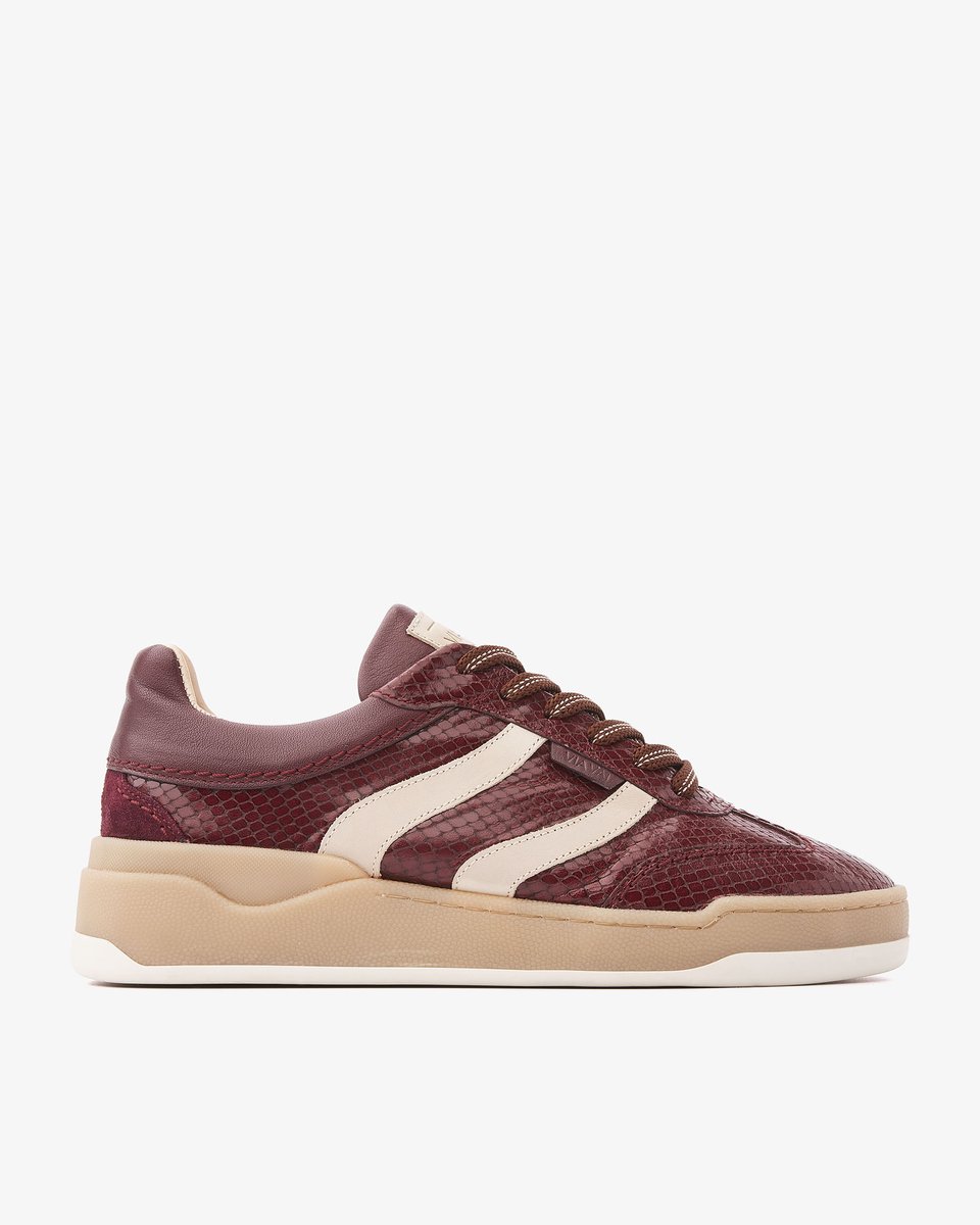 VIA VAI Sam Naomi Sneakers Dames - Leer,Suède - Bordeaux - Maat 37