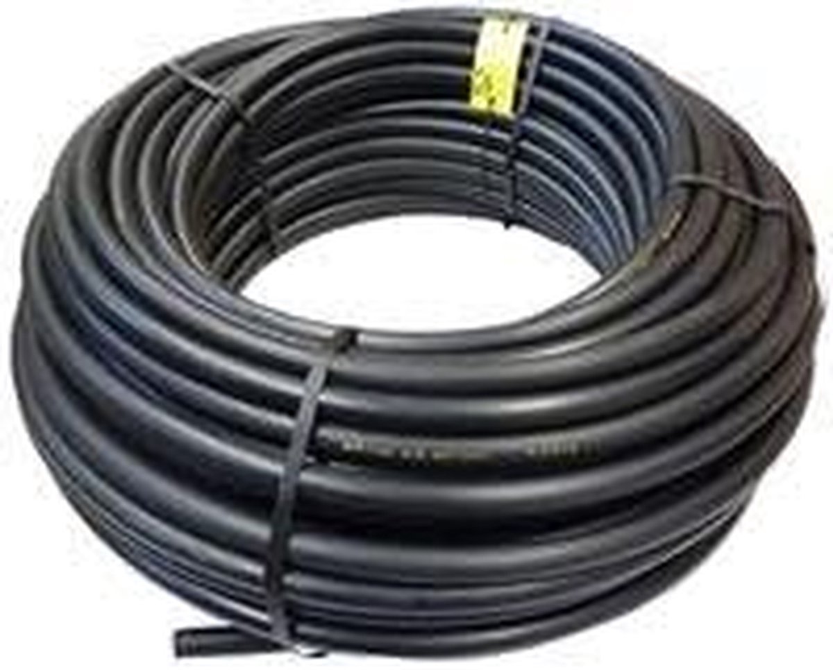 Irriatiebuis - Waterslang - Tuinberegening - Drukbestendig - 100 meter - Zwart
