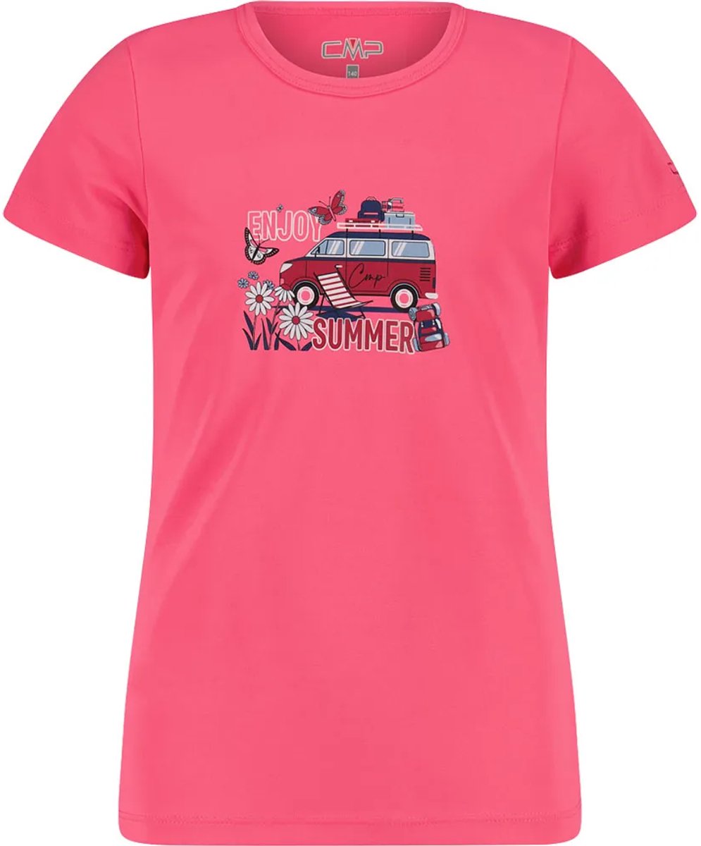 Cmp 38t6385 T-shirt Met Korte Mouwen 12 Years Meisje Roze
