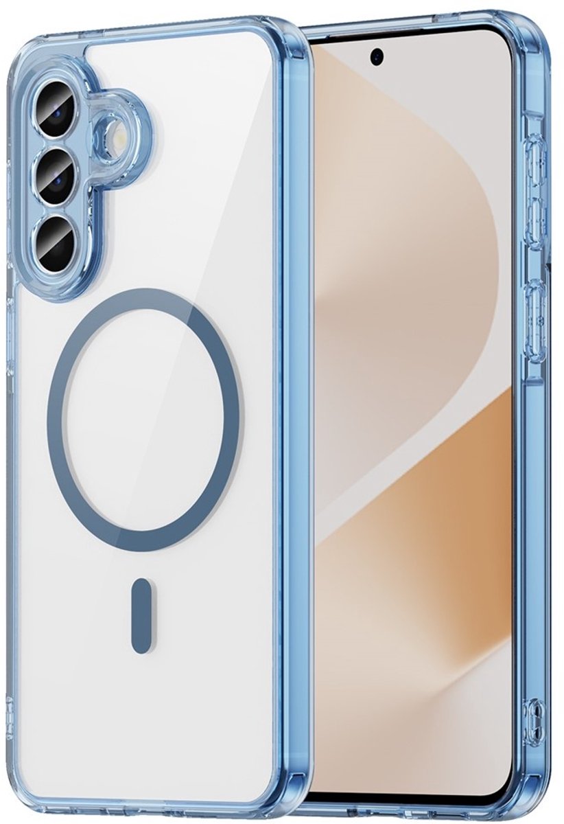 Coverup Hoesje - Geschikt voor Samsung Galaxy A57 Hoesje - Coverup Clear TPU Back Cover - MagSafe Compatible - Blauw