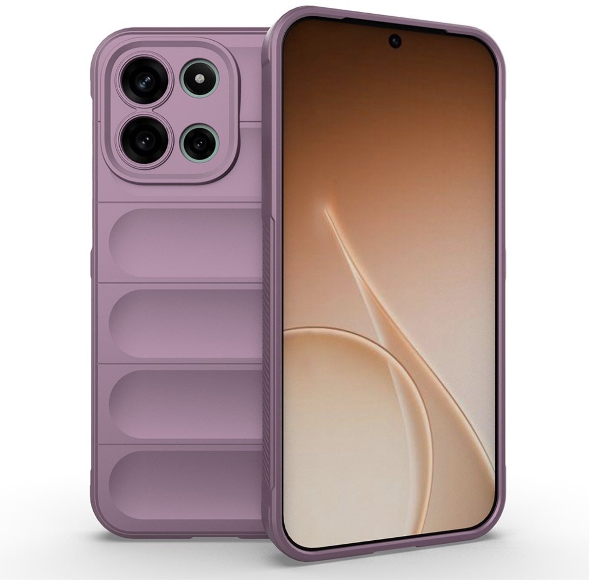 Coverup Hoesje - Geschikt voor OnePlus Nord 6 Hoesje - Coverup Hands-On Rugged Back Cover - Paars