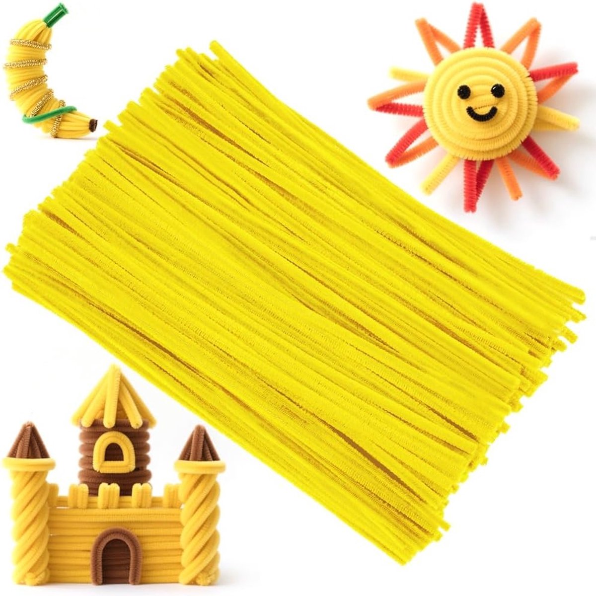 Kleurige Pijpenragers Set van 200 Stuks voor Creatieve Knutselprojecten, 30 cm x 7 mm, Ideaal voor Decoraties en DIY Crafting