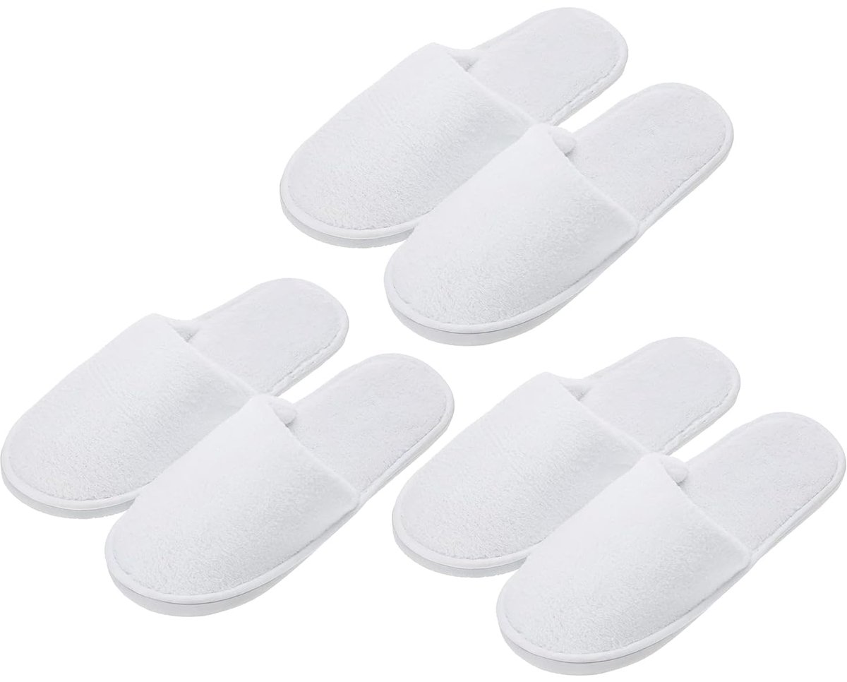 3 paar, wegwerp-pantoffels, hotelpantoffels, wegwerp-pantoffels voor hotel, spa, huis, 29 cm