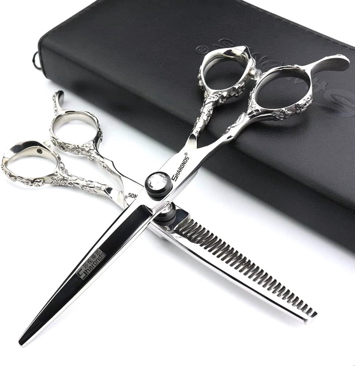 Professionele Kappersschaar voor Linkshandigen - 6 Inch Roestvrijstalen Haar Knip Schaar voor Dames en Heren, Perfect voor Precisie en Styling