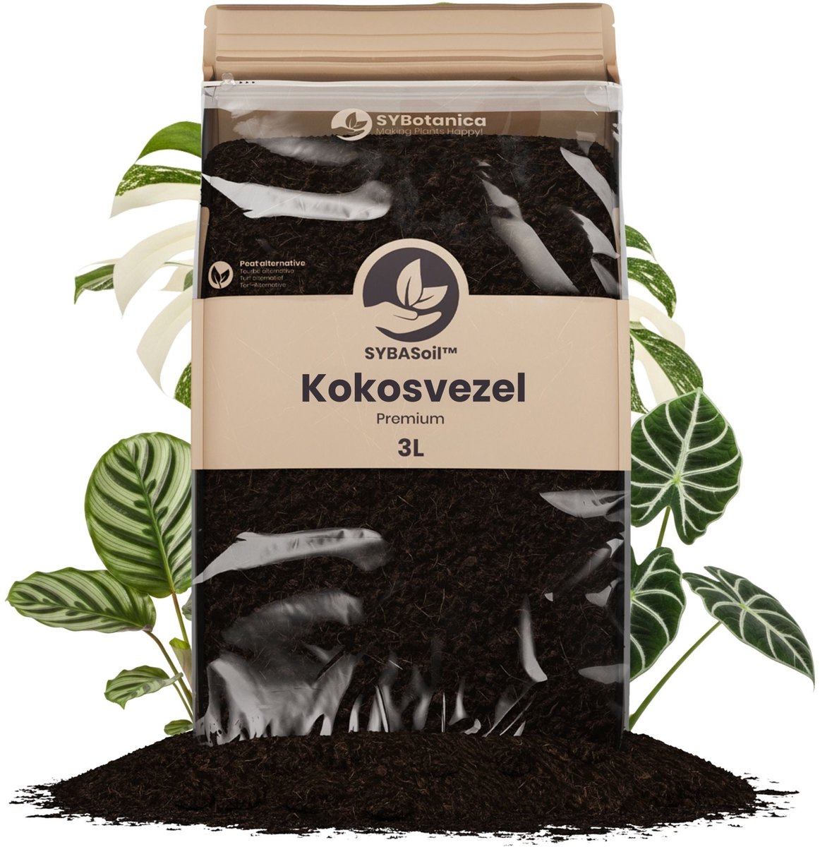 Sybotanica - Kokosvezel 3L - Zoutvrij - Perfect voor stekken & zaaien