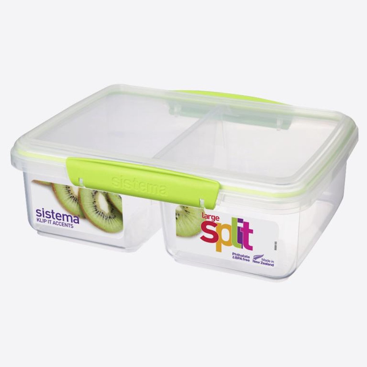 Sistema Accents voorraaddoos met 2 compartimenten Split 2L