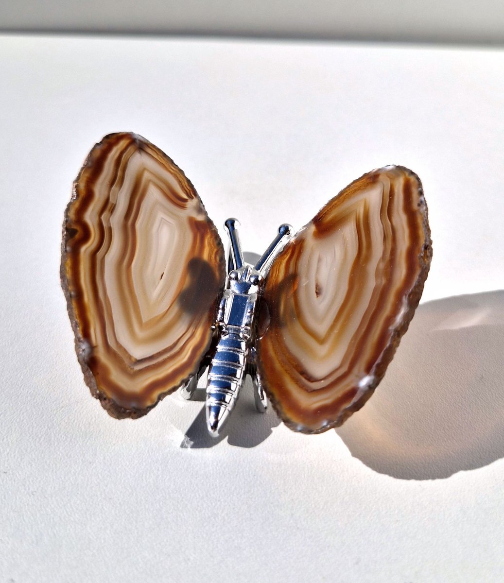 ThaleiaDesign - Agaat vlinder - Edelstenen en Mineralen - kristallen - Spiritualiteit - Woondecoratie - valentijn - liefde - cadeau - cadeautje vrouw - moederdag cadeau