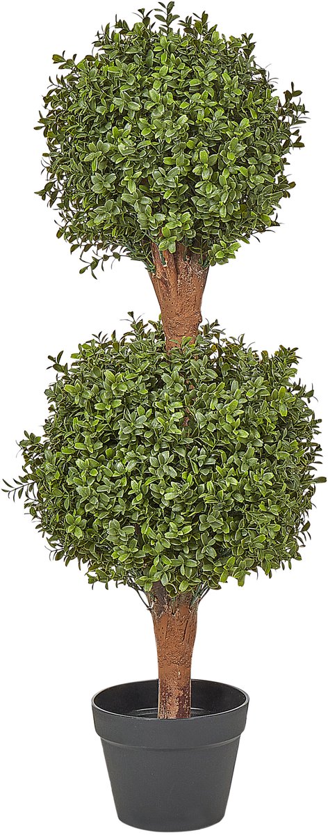 Beliani BUXUS BALL TREE - Kunstplant - Groen - 92 cm - Synthetisch