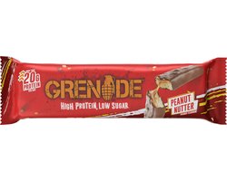 Grenade Grenade High Protein, Low sugar - Protein bar - Peanut Nutter - 20g eiwit - 12 x 60g - Eiwitreep - Diverse smaken