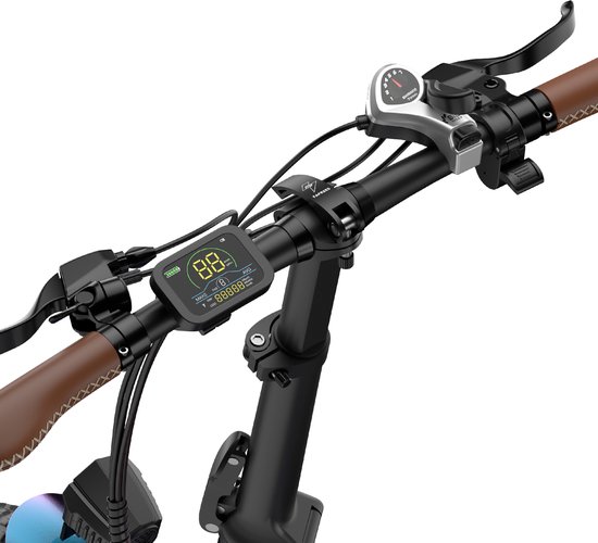 Fafrees F20 Pro Opvouwbare Elektrische Fiets - 250W Motor, 36V 20Ah Accu, 120km Bereik, 7-Speed Shimano, Dubbel Geveerd Rozeachtig paars van FAFREES — afbeelding 4
