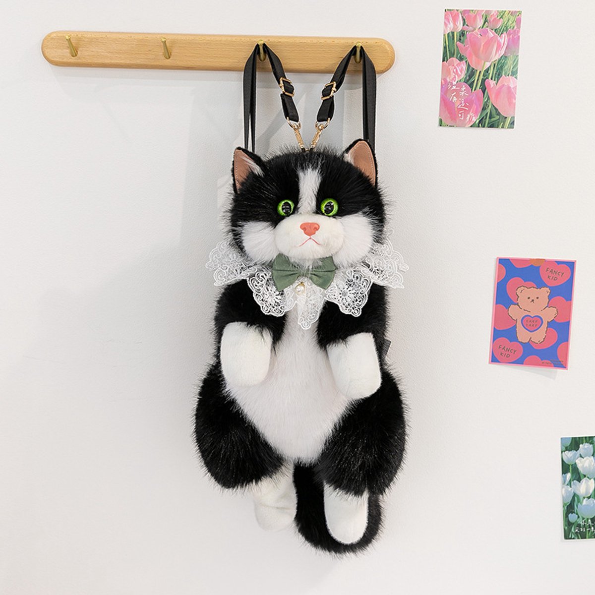 Pluche Kat Rugzak Knuffel – Zachte Rugtas Kinder en Volwassen – 50cm