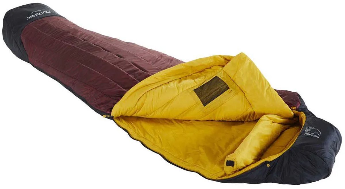 Nordisk Oscar -10° Mummy Slaapzak L, zwart/rood