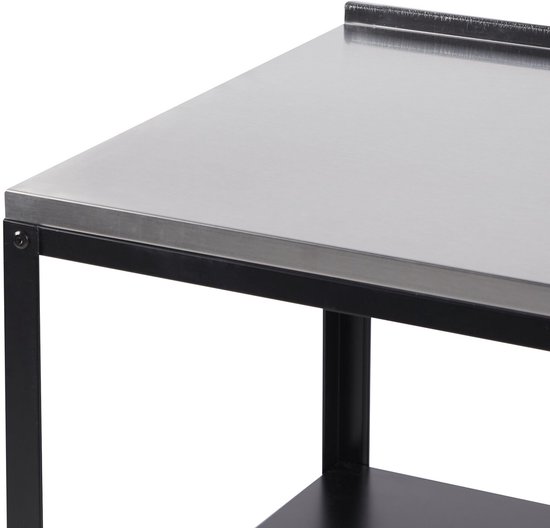 VILAMA - Buitenkeuken eiland - Zwart - Staal — afbeelding 4