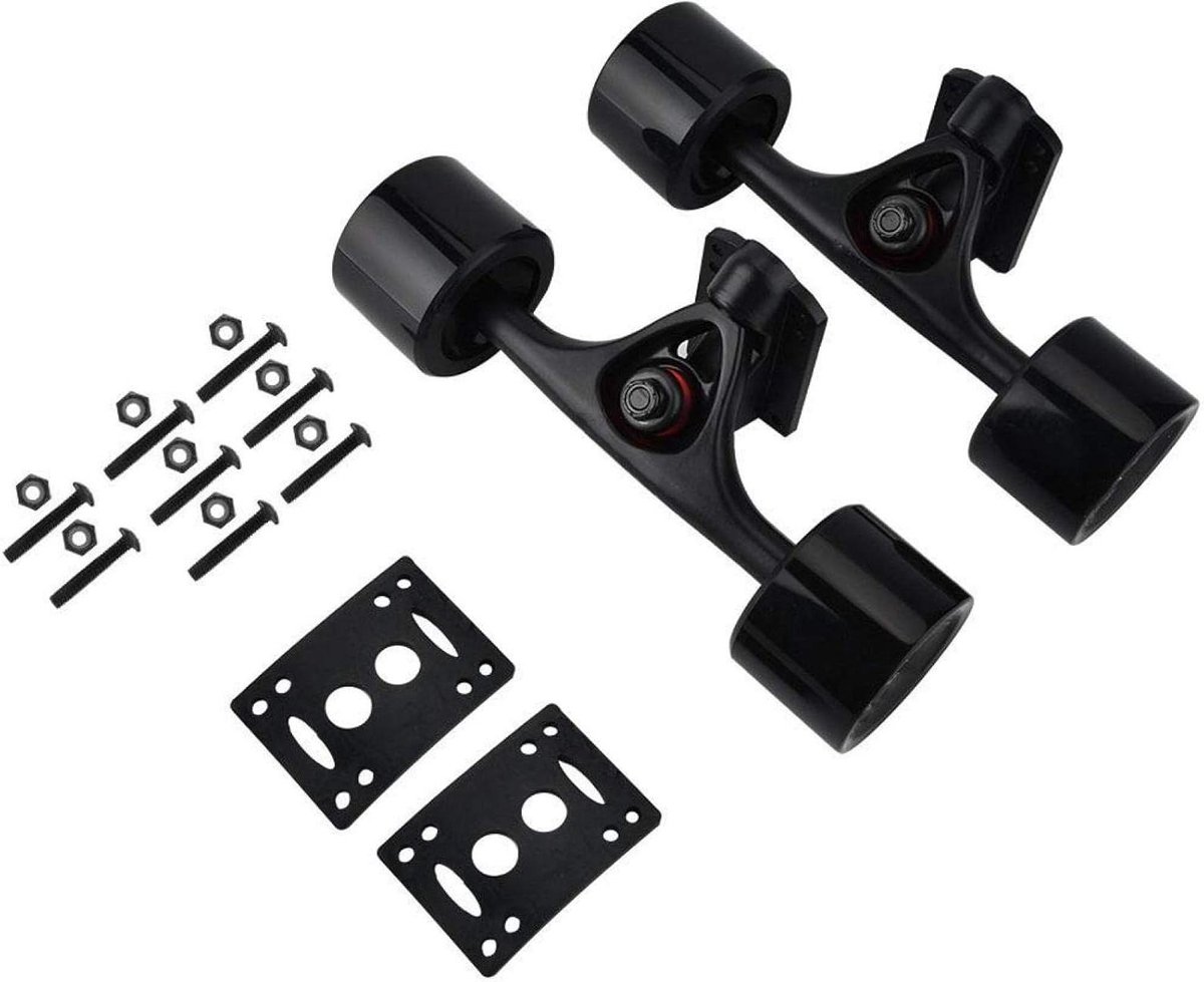Skateboard Onderdelen Trucks Set Skateboard Reparatie ABEC-9 Lagers 70x51mm Wielen