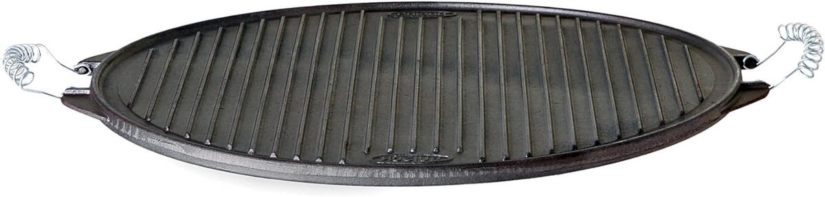 Gietijzeren Grillplaat Bakplaat Barbecue Accessoire Goede Prijs Kwaliteit Ø 32 cm Zwart