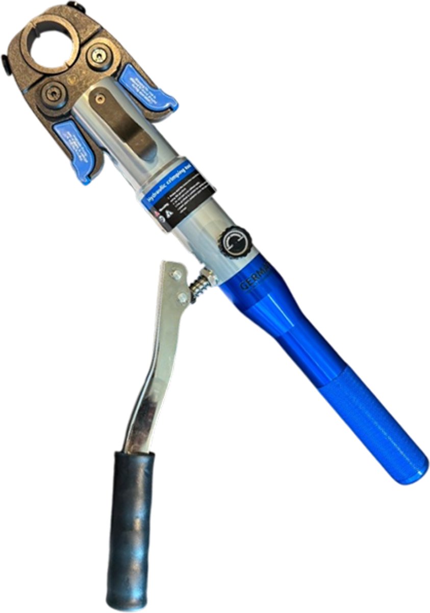 Germat Hydraulische Handperstang U16-32 – Geschikt voor Wavin, Tiemme, Emmeti, General Fittings & Pexal – Incl. U16, U20, U25 & U32 Persbekken – Voor Water, CV & Gas