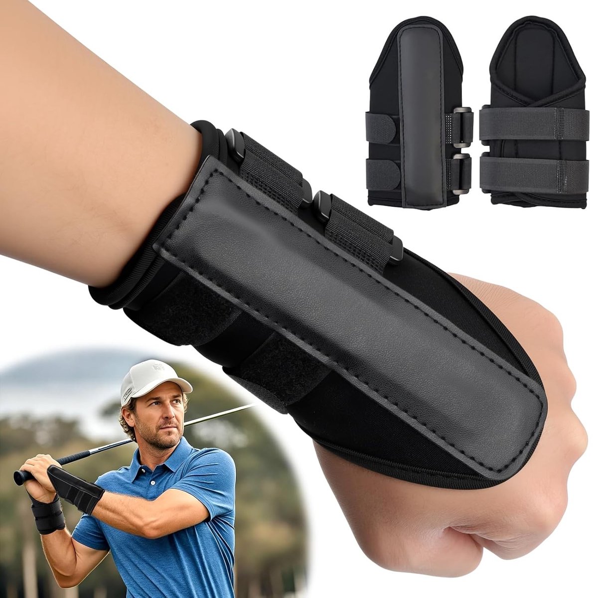 Wrist Support voor Golf - 2 Stuks Polssteun en Training voor Verbetering van Swing en Stabiliteit