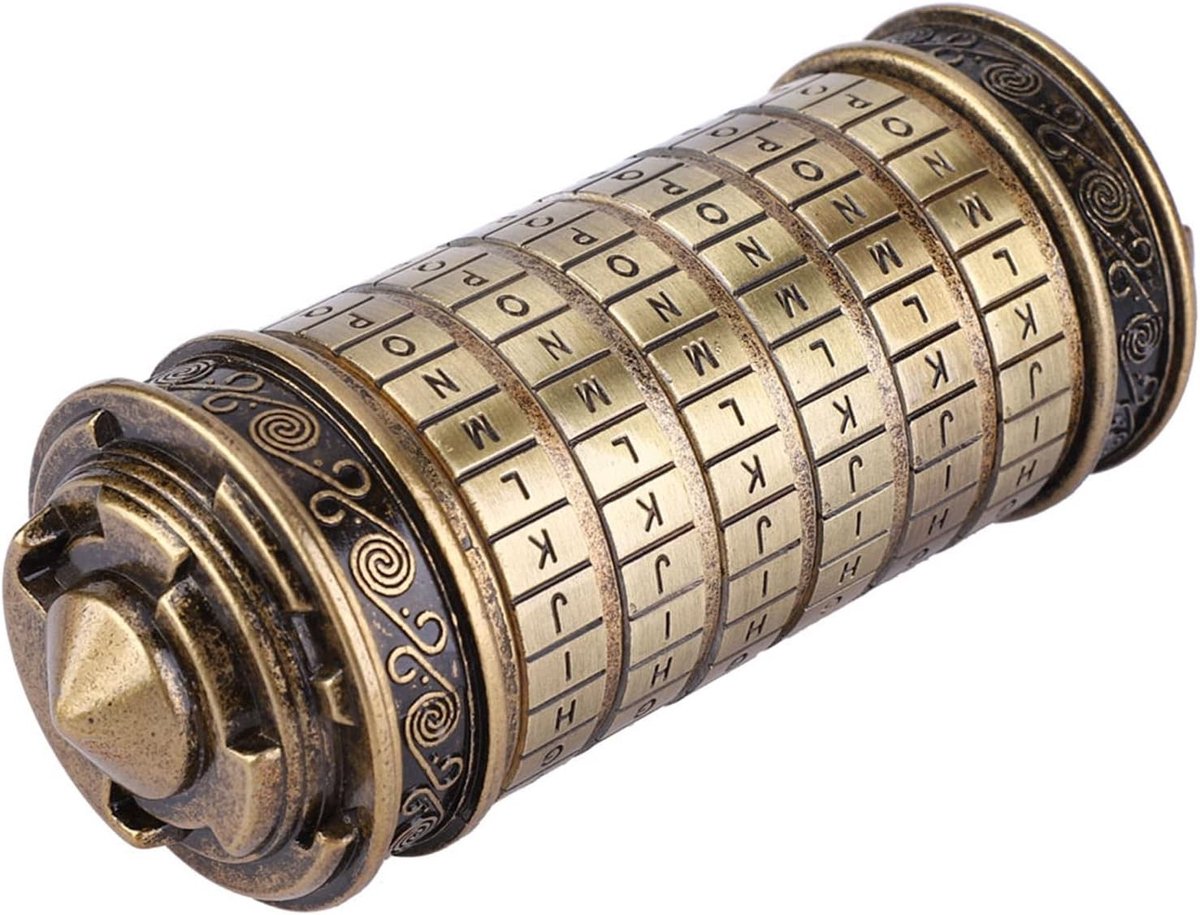 Romantische Cryptex met 6 Letters, Persoonlijk Cadeau met Code Slot, Perfect voor Verliefden en Trouwen