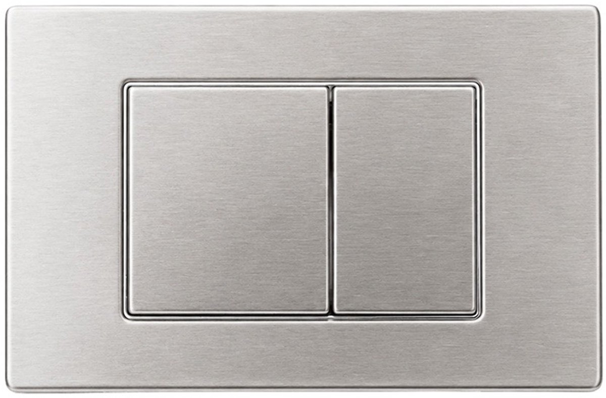 Bedieningspaneel SQ - RVS - voor Geberit Duofix UP320 UP720 - WAHLBACH