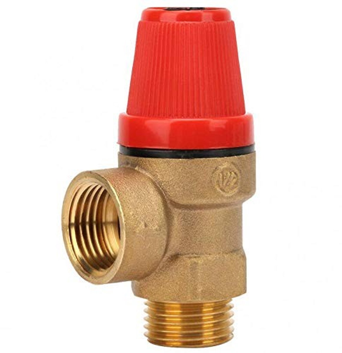 Dailygoods- Veiligheidsventiel 19 mm - Drukreduceerventiel - Messing - Water/Olie/Gas - 6 Bar - Duurzaam en sterk - Drukventiel