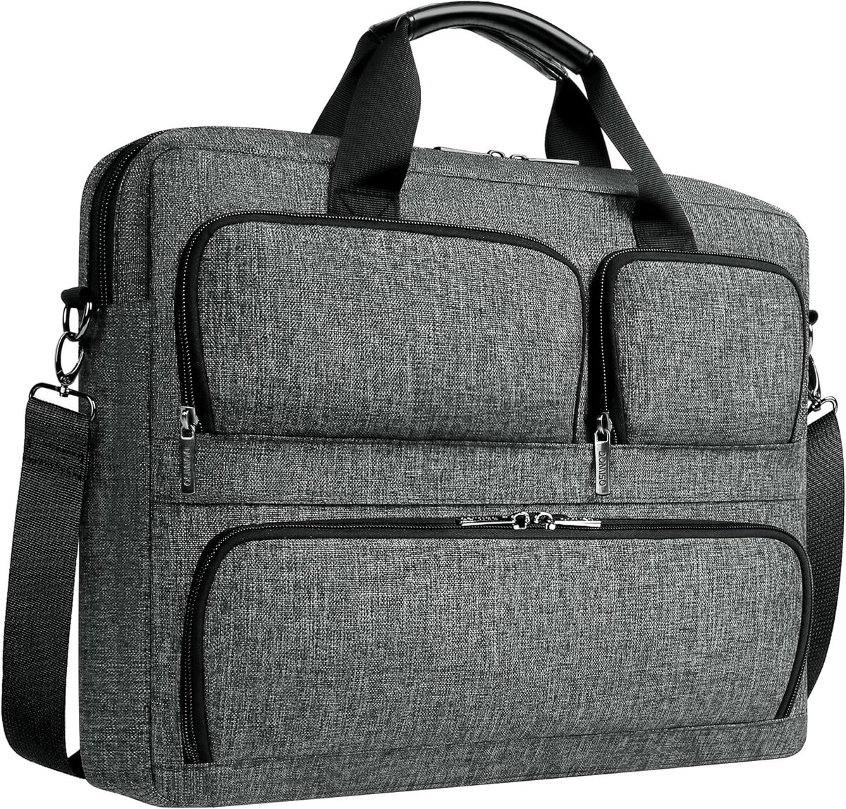 Thijox - Laptoptas 15,6-17 inch, Waterdicht, Schokbestendig, Draagbaar, Geschikt voor School, Werk en Reizen, Zwart, Laptop Rugzak met Meerdere Vakken