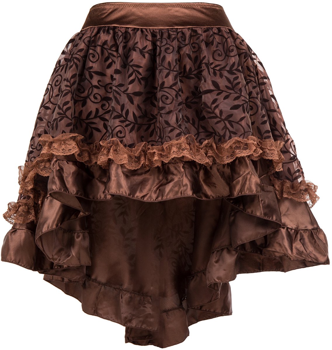 Dailygoods- Kanten Rok Steampunk Ontwerp - Korte Rok - Asymmetrische Zoom - Dames - Halloween/Cosplay - Uniek en Stijlvol