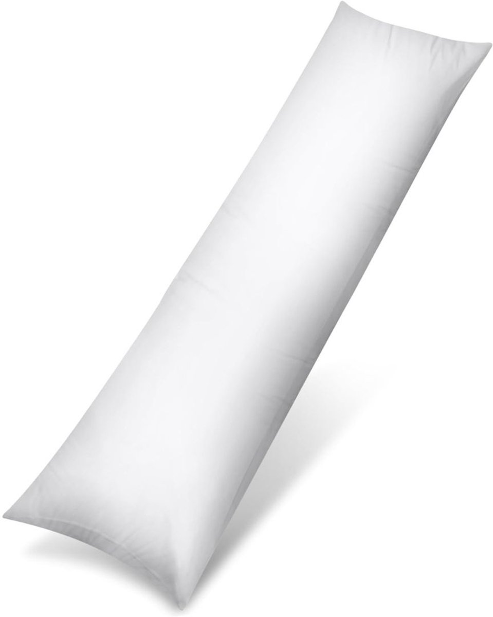 Ploutos® Kniekussen - Kussen Voor Zijslapers - Ademend en Zacht Borstvoedingskussen - Wit - ‎138cm x 51cm x 1cm