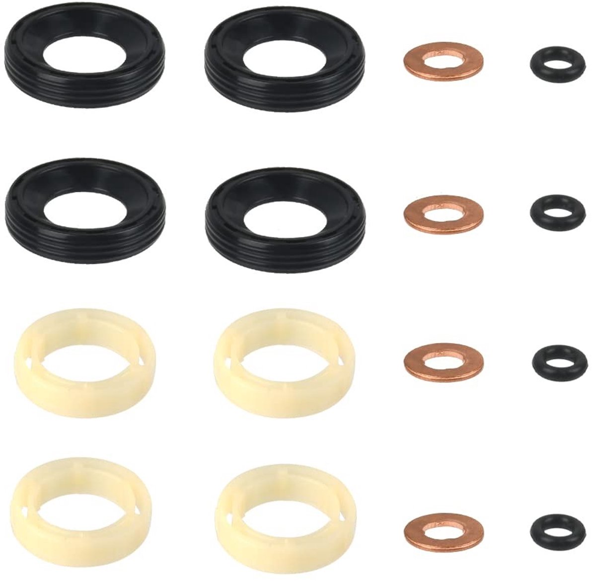 Complete Nozzle Injector Seal Kit voor Diesel Injectie met O-Ringen en Wasringen voor BMW, MINI, Peugeot, Ford en Citroën - OEM 1318562 1314368