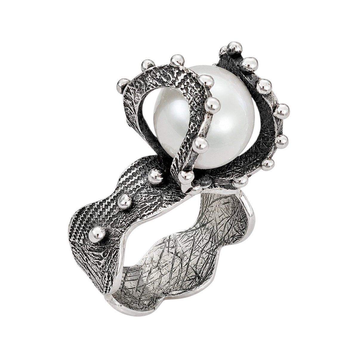 HAYAN Pearl zilveren ring dames met parel - 925 zilver