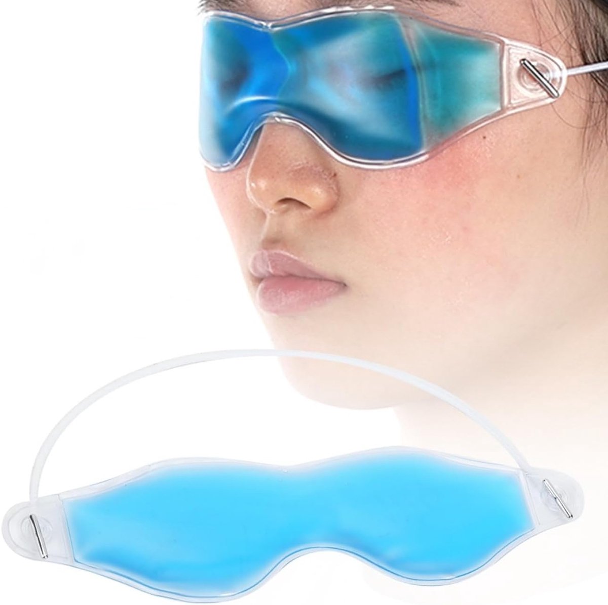 SnelShoppen - Gel Oogmasker Heet Koud Kompres Pack - Herbruikbare Ice Cooling Gel Oogtherapie - Donkere Kringen Remover - Comfortabel Slapen - Verkoel