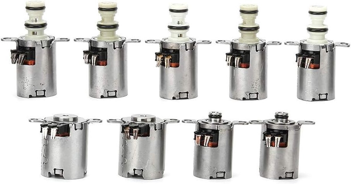 9-delige Solenoïde Kleppen Set voor 6 Versnellingen MPS6 6DCT450 Transmissie, Geschikt voor Ford Focus, Galaxy, Kuga en Mondeo