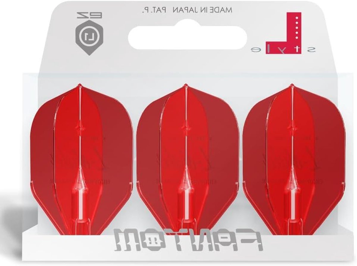 Dart Flights - Standaard Flights - Precisie Darten - Geïntegreerde Champagne Ringen - Set van 3 - Rood