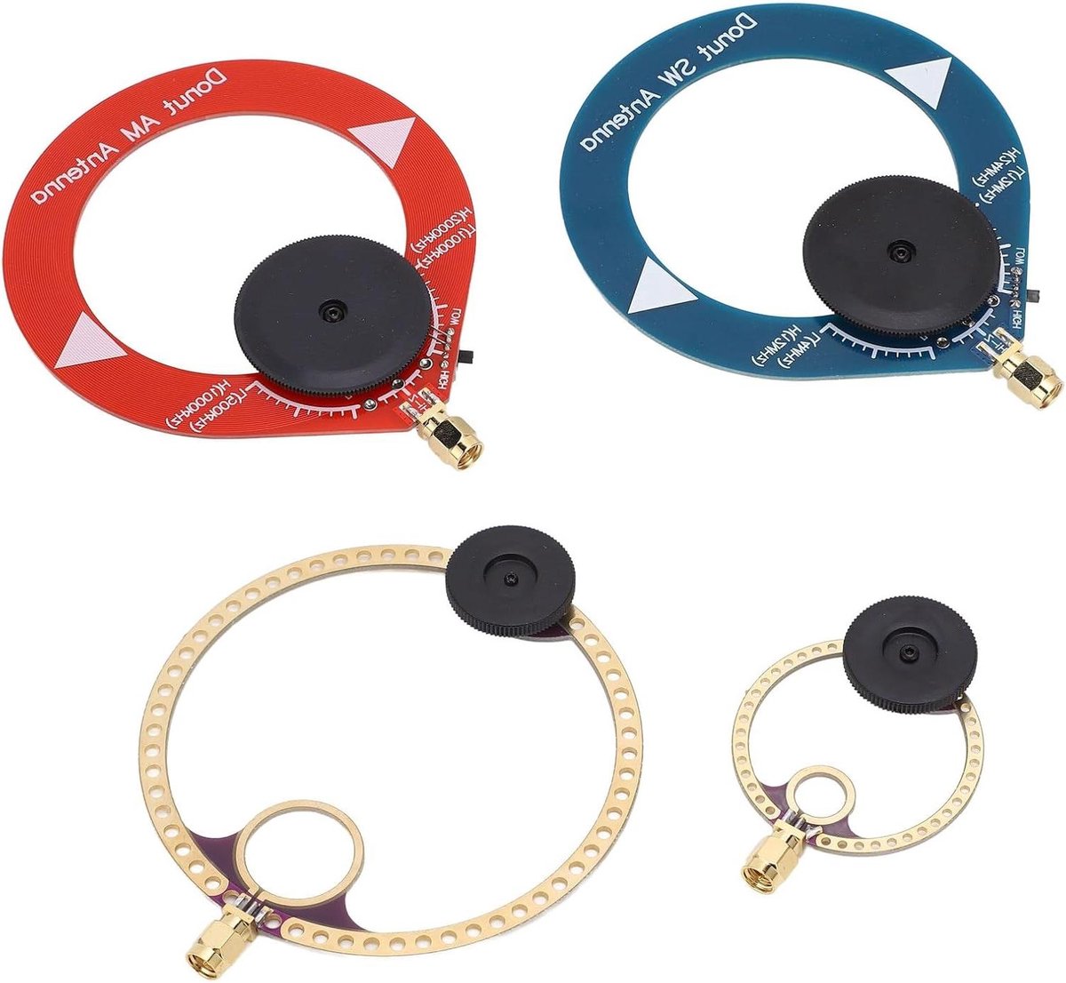 Mini Transceiver Ringen - Antenne Set - Signaal Verbeteren - Draagbaar Ontwerp - 4 Stuks - Zwart