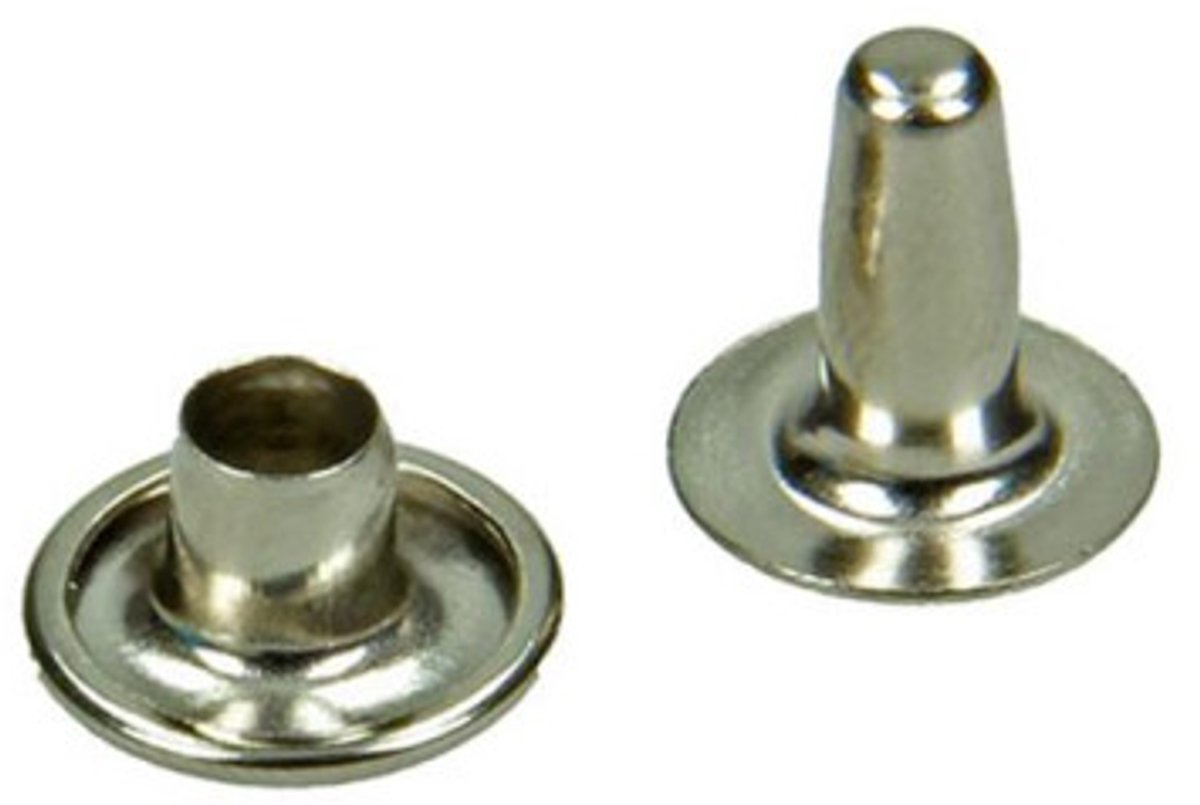 SAM Klinknagels - Messing Vernikkeld - 4,2 x 10 mm - 6 Klinknagels