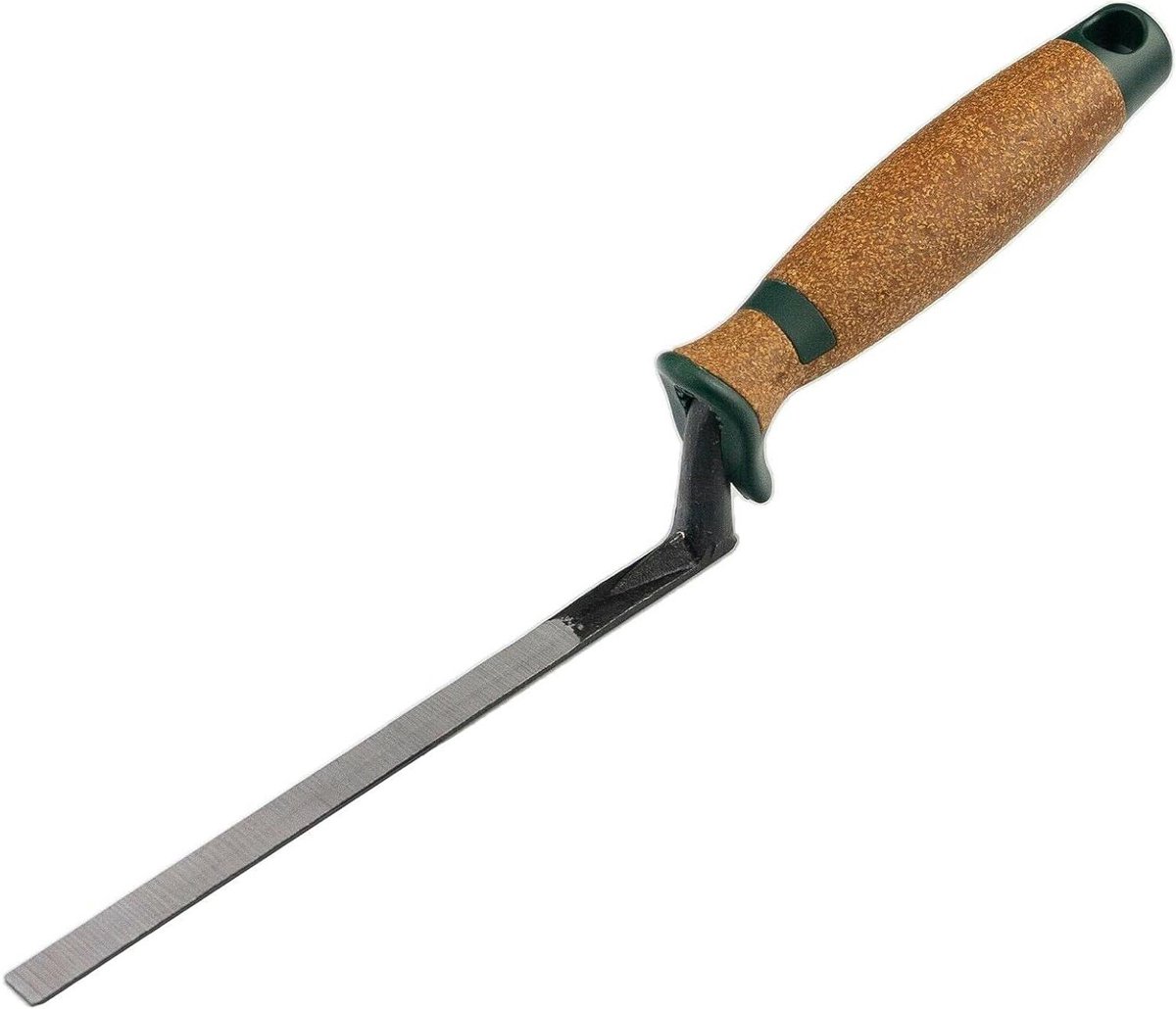 Voegentroffel - Voegspaan met kurk - Bakstenen voegen - Uit één stuk gesmeed - 10 mm - Zilver