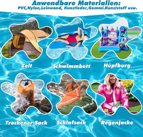 Zwembad reparatieset - Onderwater plakband - Lekkages dichten - Zelfklevend scheurvast - 10x200 cm - Transparant — afbeelding 5