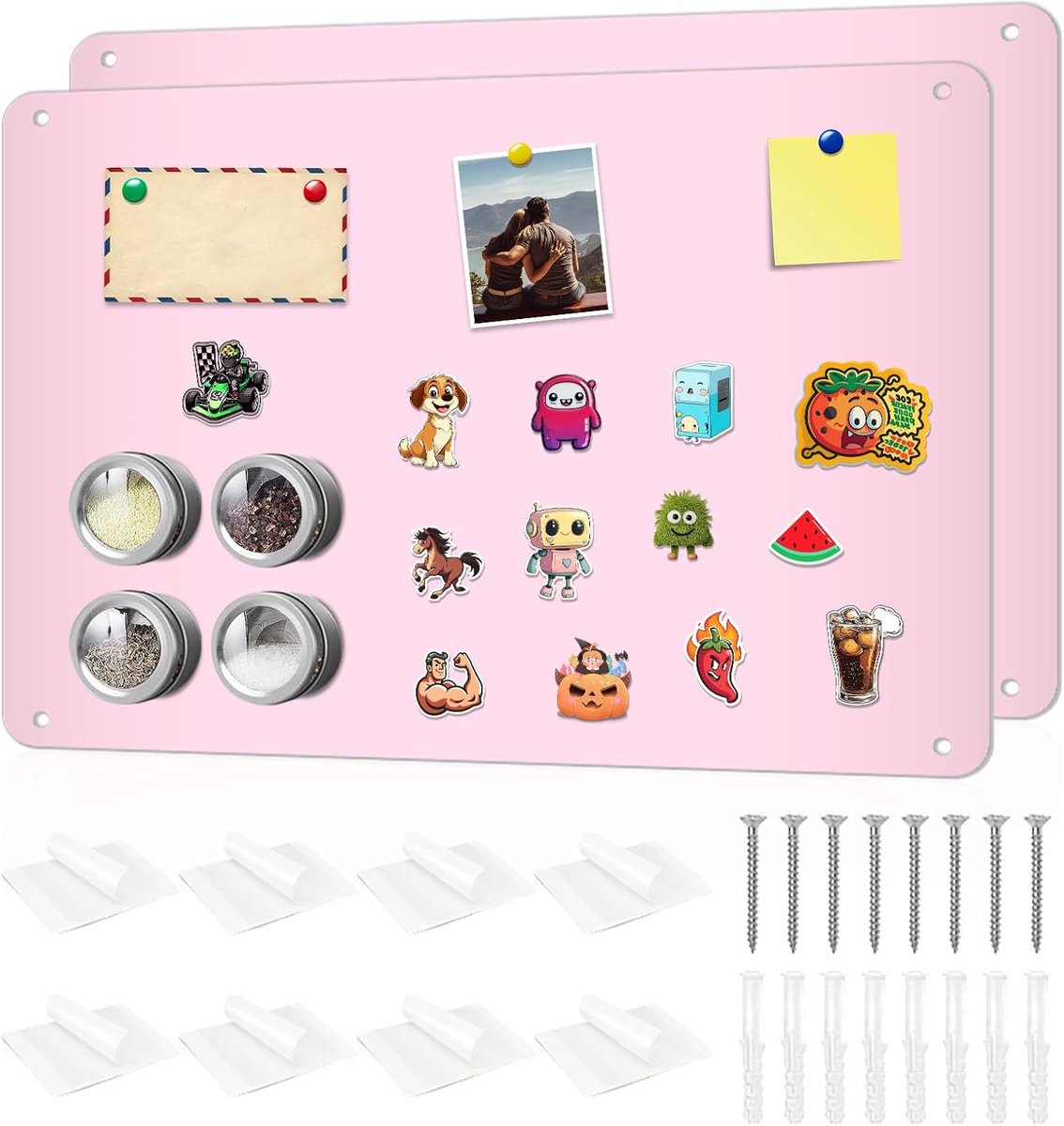 SnelShoppen - Magnetisch Bord 43x30cm - Magnetische Tafel Wit - Krasbestendig Roestvrijstalen Magneten Bord - Ideaal voor Kinderen, Thuis, Kantoor, Ke
