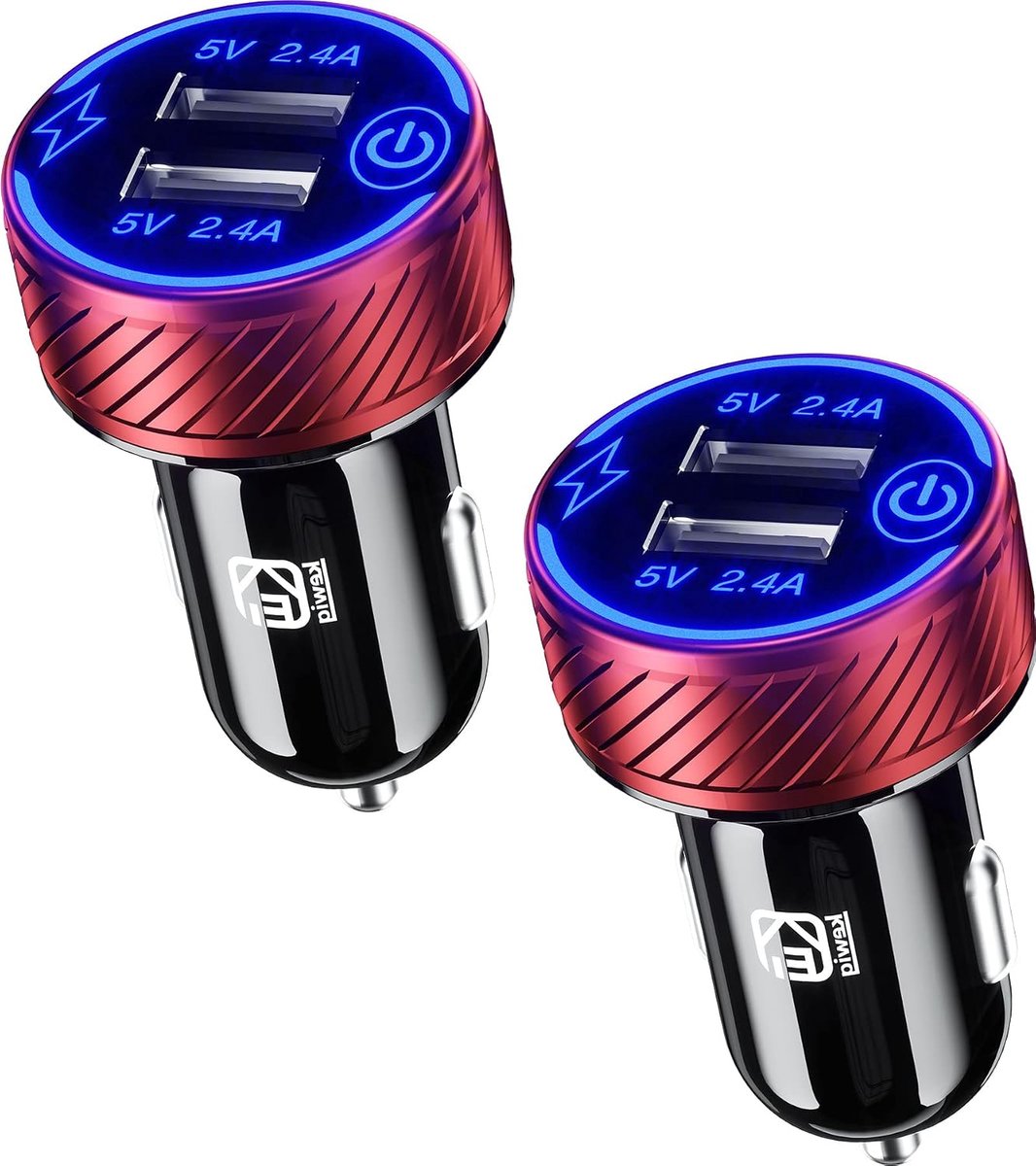Thijox - KEWIG Sigarettenaansteker Met USB-oplader, Dubbele Poort, Snelle Adapter, Auto 5V