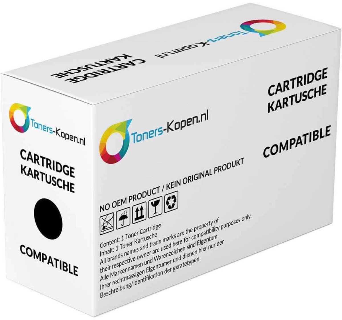Canon GI-43BK - Navulinkt Zwart - Huismerk Compatible - Geschikt voor Canon Pixma G540 Pixma G 540 Pixma G 640 - ICBGI43 alternatief - Canon inktcartridge