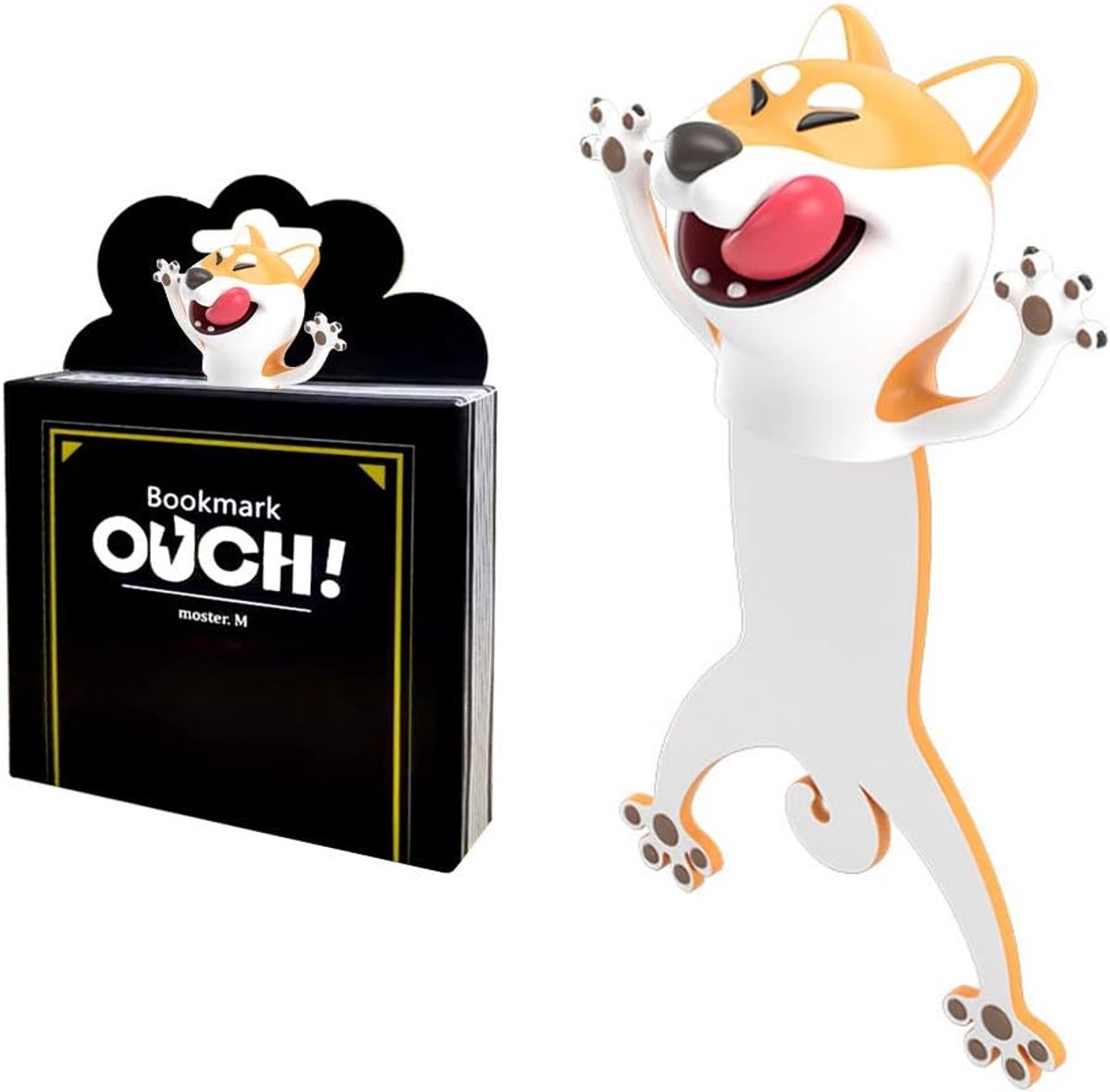 SnelShoppen - 3D Cartoon Dieren Boekenlegger - Magnetische, Herbruikbare PVC Boekenleggers voor Kinderen en Volwassenen - Leuk Cadeau voor Lezers - 7.