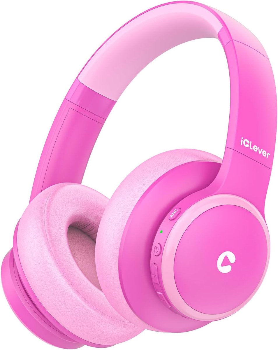 Thijox - Draadloze Kinderhoofdtelefoon met Ruisonderdrukking, 60 Uur Speeltijd, Type-C Opladen, 80dBA Veilig Volume, Bluetooth 5.4, Ideaal voor Kinder