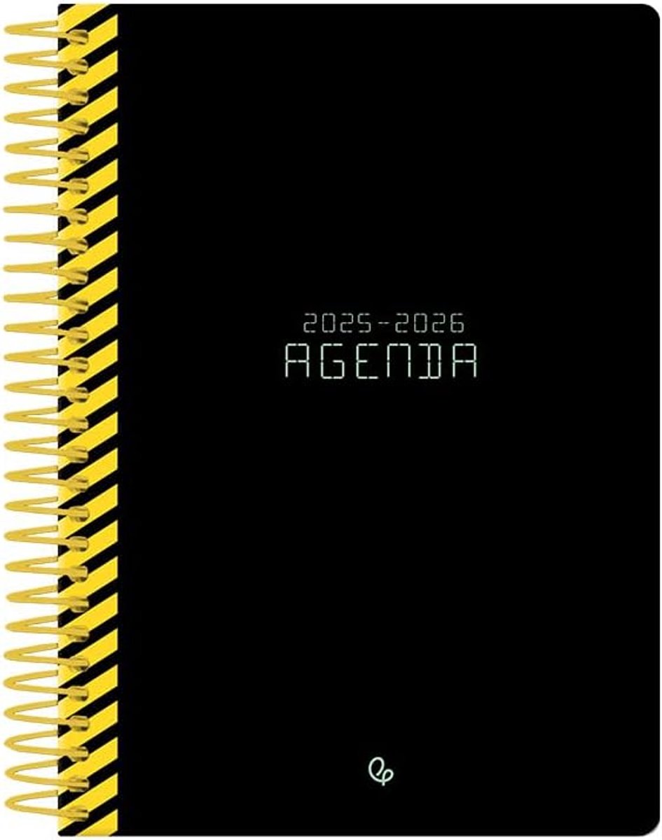 Thijox - Schoolagenda 25-26 Spiraalbinding A5 Klassiek Zwart Weekoverzicht Tweetalig FSC 70g Geschikt voor Studenten en Leerlingen