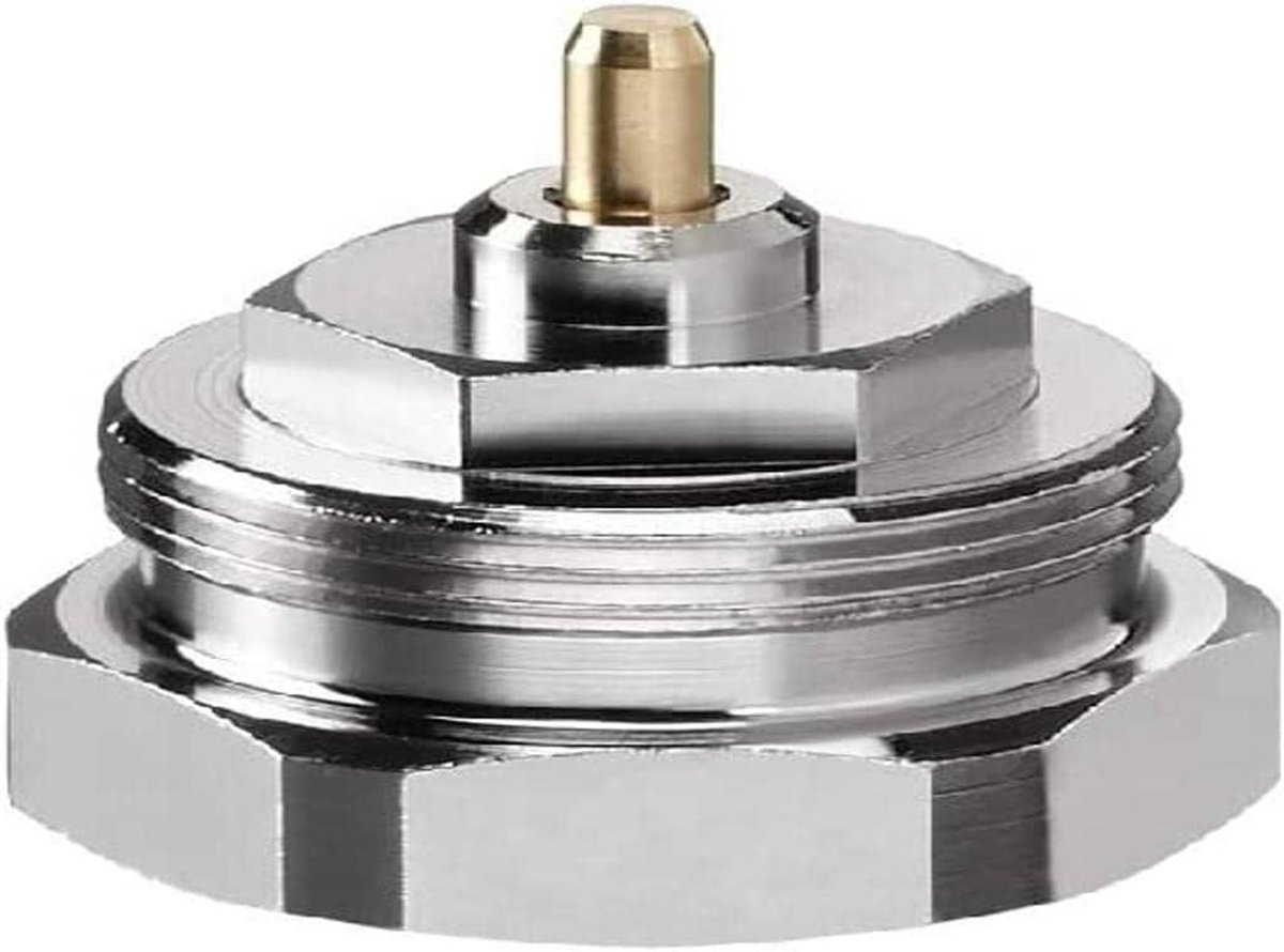Thermostat Adapter - Ventiel Verloop - Verwarmingssysteem Aanpassen - M30x1 naar M30x1.5 - 12.5 x 10.4 x 3.5 cm - Nikkel