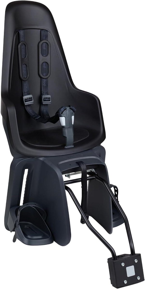Fietsstoeltje Kinderen - Bagagedrager Frame - Veilig Fietsen - Dubbele Montage - Tot 22kg - Zwart