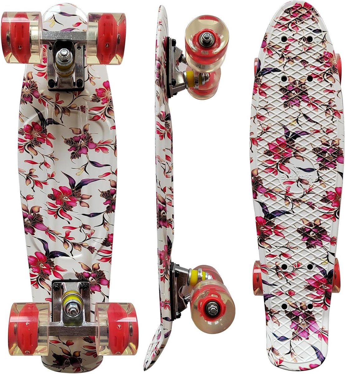 Compleet Skateboard Mini Cruiser Buiten Bewegen Aluminium Truck 22 Inch Kleurrijk Design