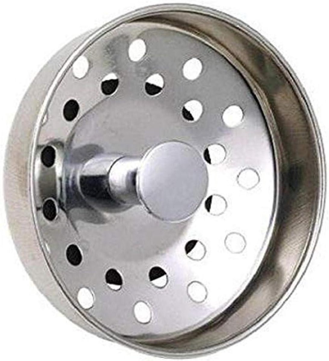 Spoelbak Zeef - Afvoer Stop - Keuken Afvoer - Roestvrij Staal - 3 Inch - Chroom