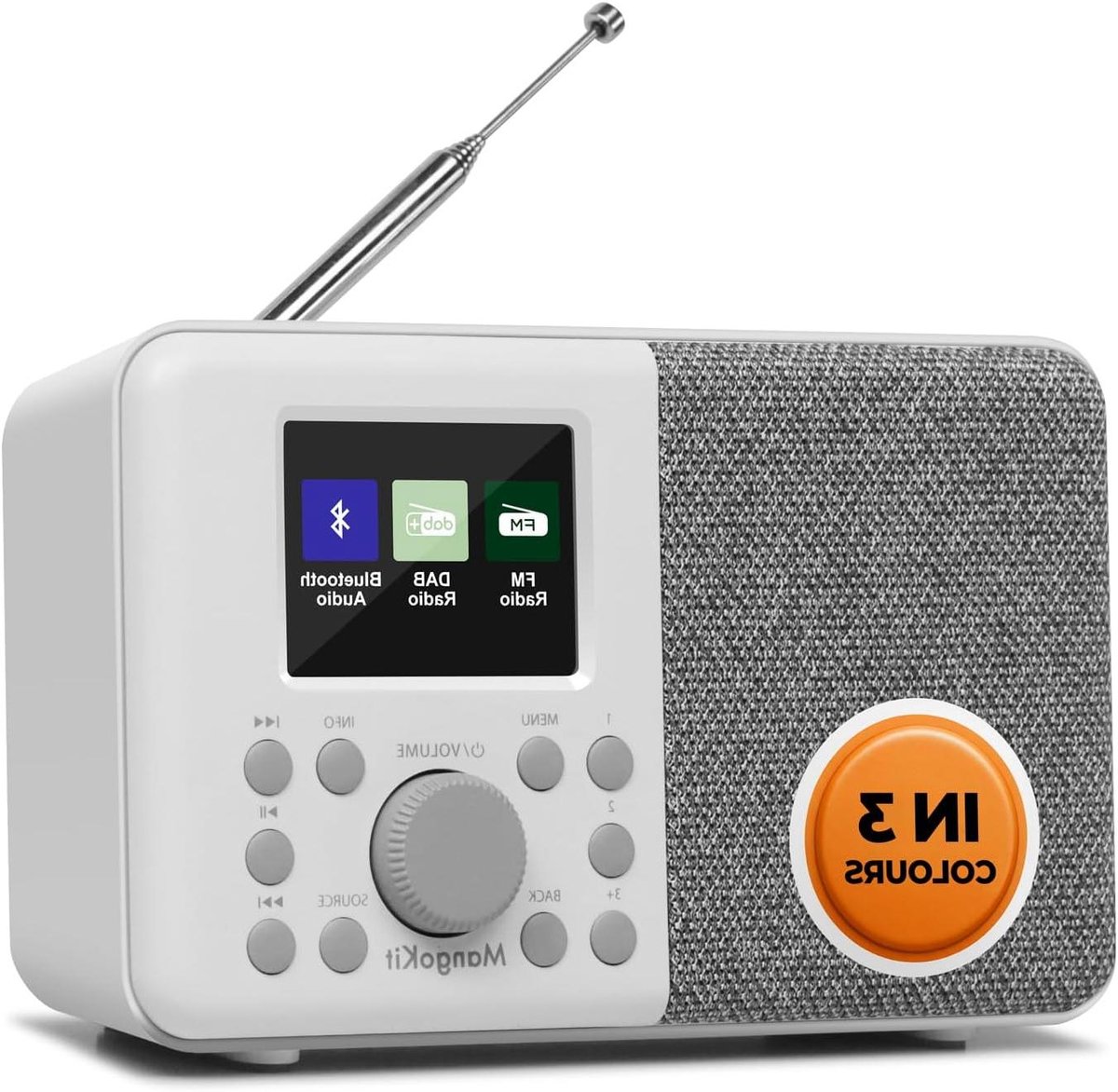 Draagbare Radio - Digitale Radio - Muziek Luisteren - Met Bluetooth - Compact Formaat - Zwart